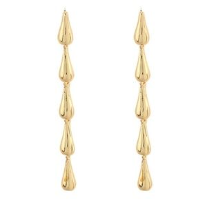 4 Teardrop Linear Drop Earrings